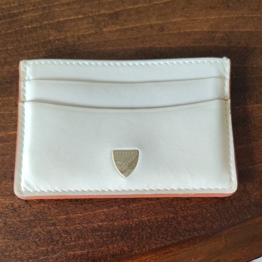 Aspinal Of London Card Holder with Gold Accent